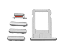 Mobilreservdelar Knappar - Volymknappar - iPhone SE - Silver