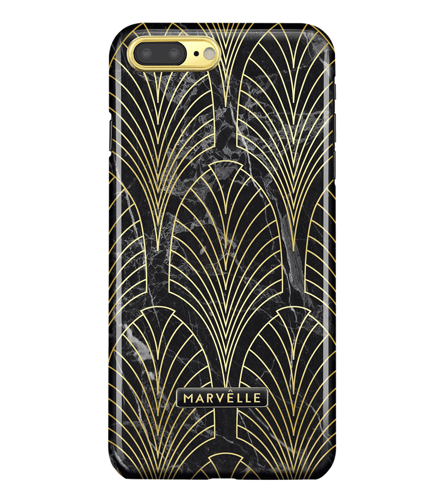 Mobilreservdelar N400 Magnetiskt Mobilskal Gatsby Golden Leaves  - iPhone 7/8 Plus