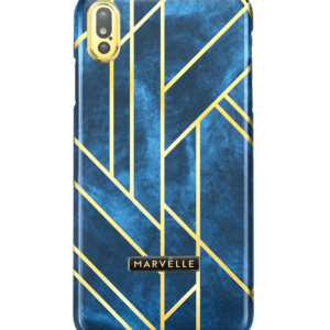 Mobilreservdelar N400 Magnetiskt Mobilskal Velvet Golden Blue  - iPhone XS MAX