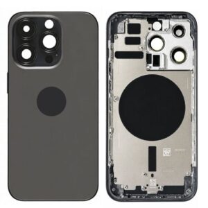Baksida - OEM Premium (Glas + Ram) - iPhone 14 Pro - Svart